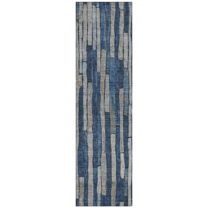 Brienna Blue Washable Indoor - Outdoor Rug - LOOMLAN - LOOMLAN Rugs - Outdoor Rugs