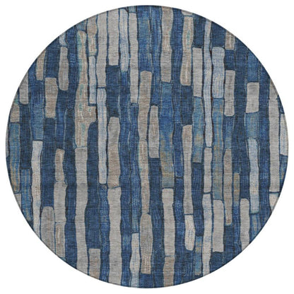 Brienna Blue Washable Indoor - Outdoor Rug - LOOMLAN - LOOMLAN Rugs - Outdoor Rugs