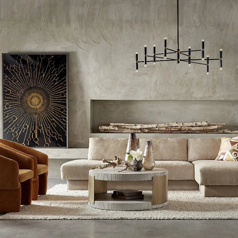 Briggs Chandelier Modern Black Fixture - LOOMLAN - SUNPAN - Chandeliers