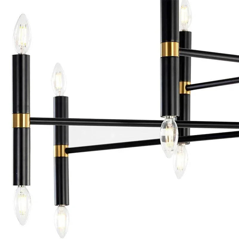Briggs Chandelier Modern Black Fixture - LOOMLAN - SUNPAN - Chandeliers