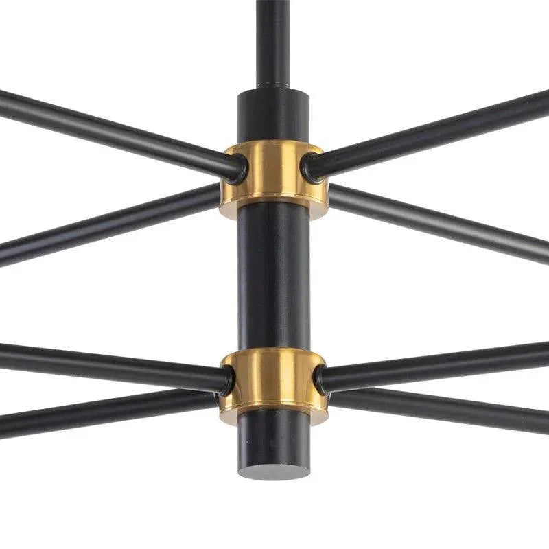 Briggs Chandelier Modern Black Fixture - LOOMLAN - SUNPAN - Chandeliers