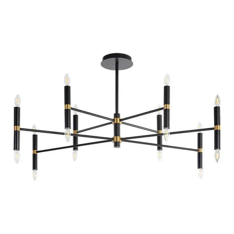 Briggs Chandelier Modern Black Fixture - LOOMLAN - SUNPAN - Chandeliers