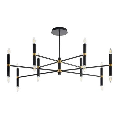 Briggs Chandelier Modern Black Fixture - LOOMLAN - SUNPAN - Chandeliers