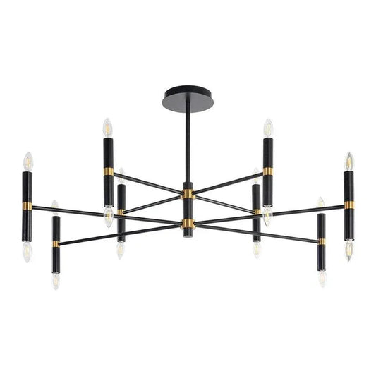 Briggs Chandelier Modern Black Fixture - LOOMLAN - SUNPAN - Chandeliers