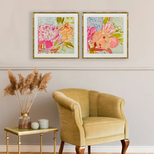 Bright Florist Wood Framed Wall Art 2PC