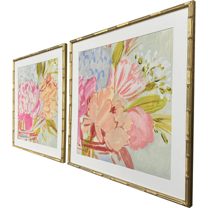 Bright Florist Wood Framed Wall Art 2PC