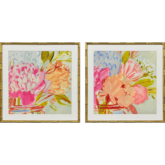 Bright Florist Wood Framed Wall Art 2PC