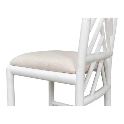 Brighton Bamboo Leather Dining Chair 2PC - LOOMLAN - Sarreid - Dining Chairs