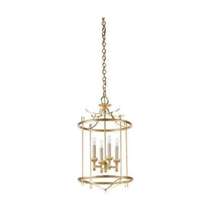 Brighton Gold Leaf Key Design Lantern - LOOMLAN - Wildwood - Lanterns