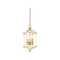 Brighton Gold Leaf Key Design Lantern - LOOMLAN - Wildwood - Lanterns