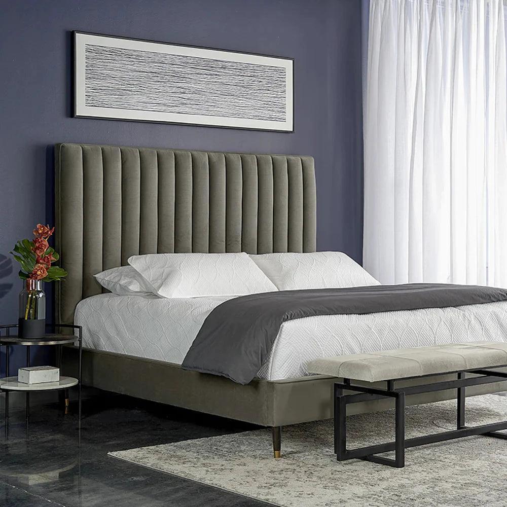 Brighton Nightstand Modern Marble And Steel - LOOMLAN - SUNPAN - Nightstands