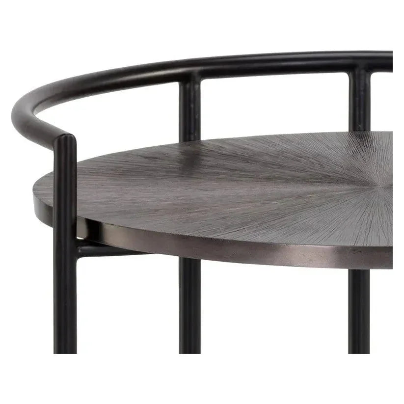 Brighton Nightstand Modern Marble And Steel - LOOMLAN - SUNPAN - Nightstands