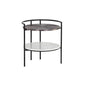 Brighton Nightstand Modern Marble And Steel - LOOMLAN - SUNPAN - Nightstands