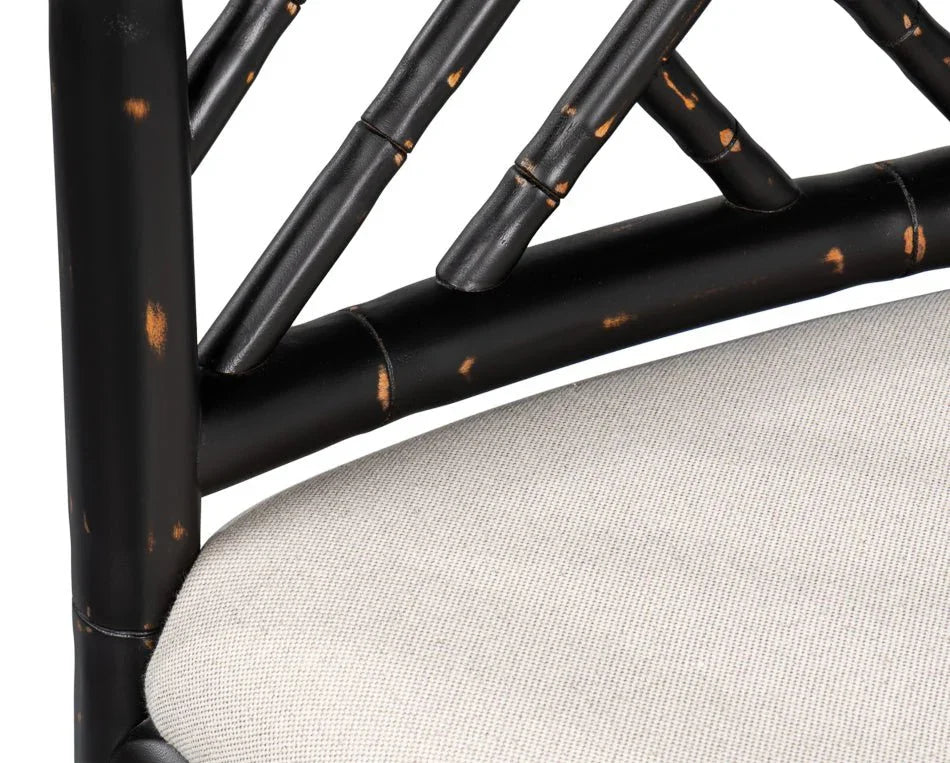 Brighton Wood Black Counter Stool - LOOMLAN - Sarreid - Counter Stools