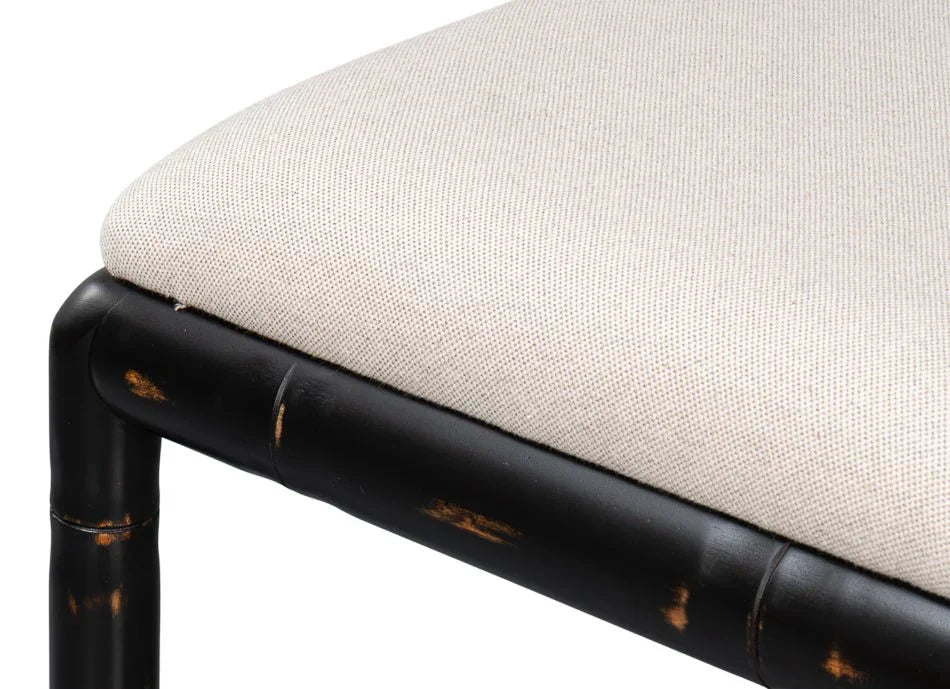 Brighton Wood Black Counter Stool - LOOMLAN - Sarreid - Counter Stools