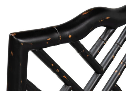 Brighton Wood Black Counter Stool - LOOMLAN - Sarreid - Counter Stools