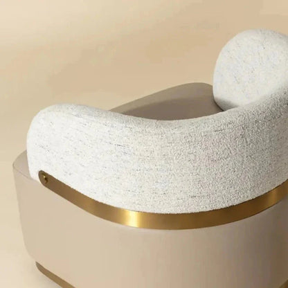 Brinda Leather Swivel Lounge Chair-Lounge Chairs-SUNPAN-LOOMLAN