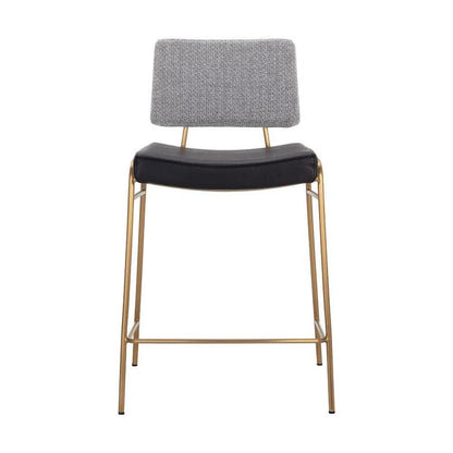 Brinley Counter Stool Modern Black Grey - LOOMLAN - SUNPAN - Counter Stools