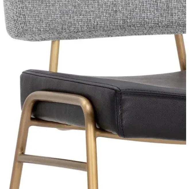 Brinley Counter Stool Modern Black Grey - LOOMLAN - SUNPAN - Counter Stools