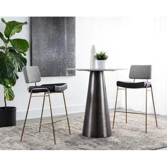 Brinley Leather Armless Dining Chair - LOOMLAN - SUNPAN - Dining Chairs