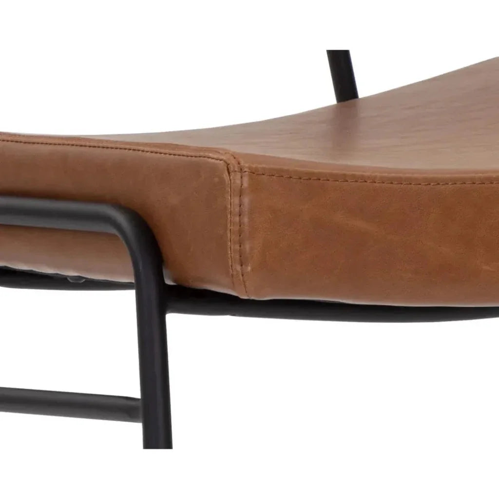 Brinley Leather Armless Dining Chair - LOOMLAN - SUNPAN - Dining Chairs