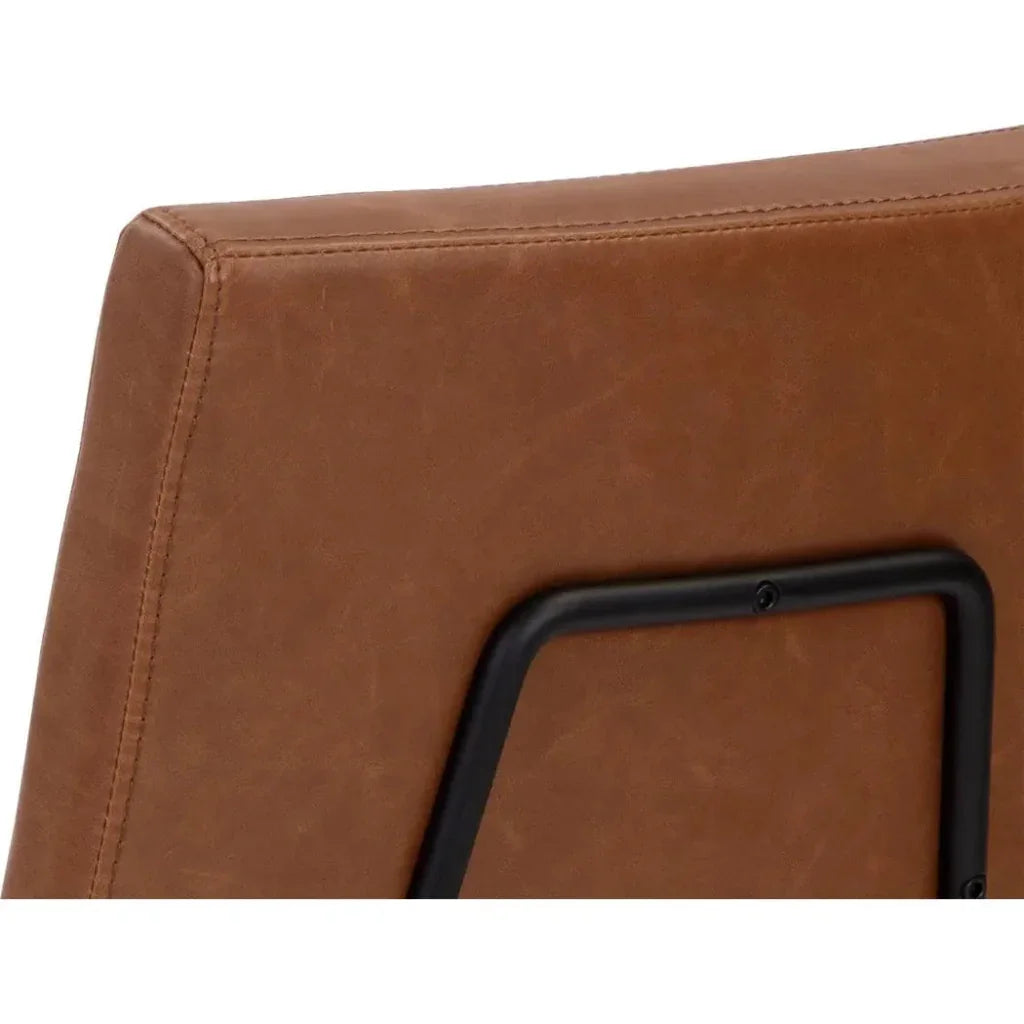 Brinley Leather Armless Dining Chair - LOOMLAN - SUNPAN - Dining Chairs