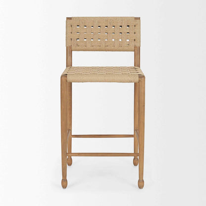 Brinley Woven Paper Rope Counter Stool