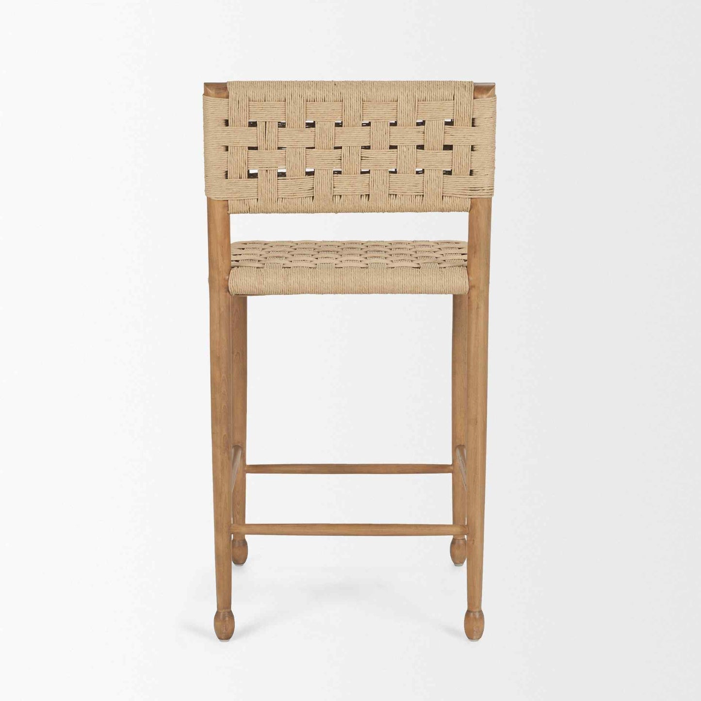 Brinley Woven Paper Rope Counter Stool