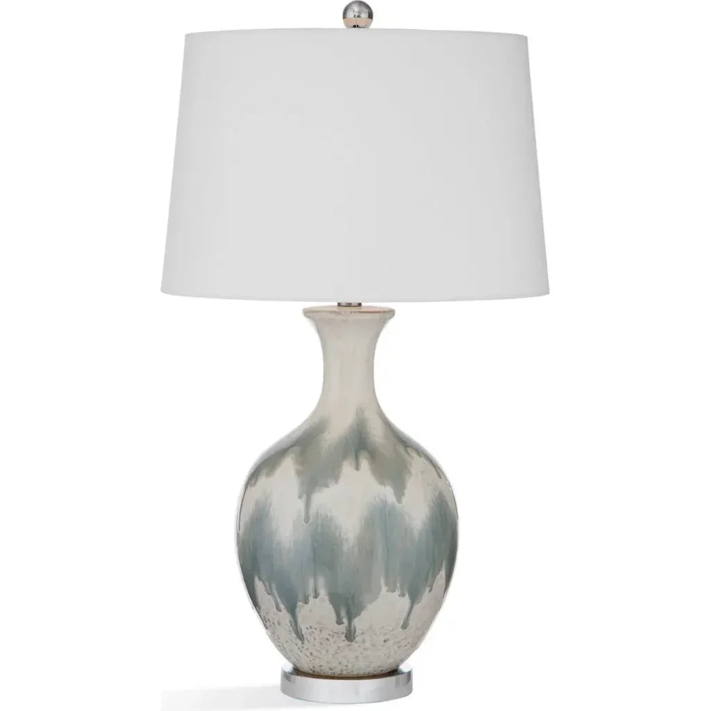 Briony Ceramic Grey Table Lamp - LOOMLAN - Bassett Mirror - Table Lamps