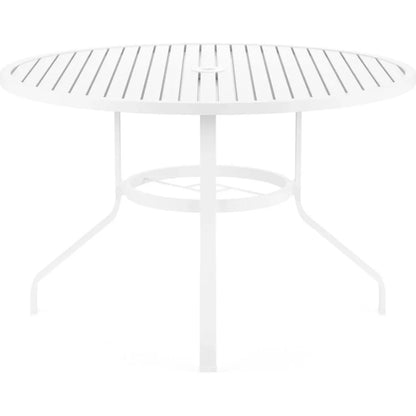 Bristol Aluminum Round Outdoor Dining Table-Outdoor Dining Tables-Sunset West-LOOMLAN