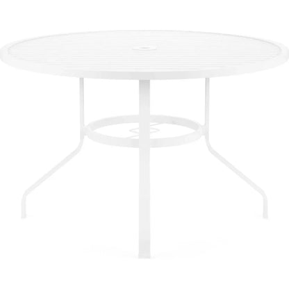 Bristol Aluminum Round Outdoor Dining Table-Outdoor Dining Tables-Sunset West-LOOMLAN