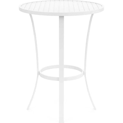 Bristol Aluminum Round Outdoor Pub Table-Outdoor Counter Tables-Sunset West-LOOMLAN