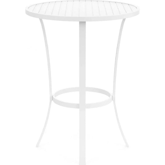 Bristol Aluminum Round Outdoor Pub Table-Outdoor Counter Tables-Sunset West-LOOMLAN