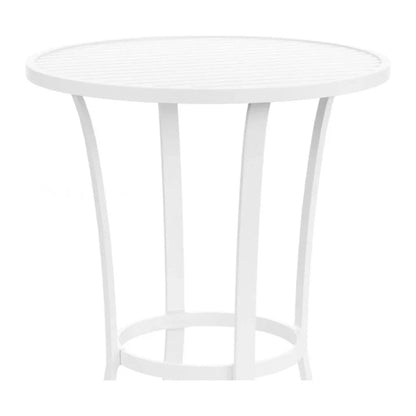 Bristol Aluminum Round Outdoor Pub Table-Outdoor Counter Tables-Sunset West-LOOMLAN