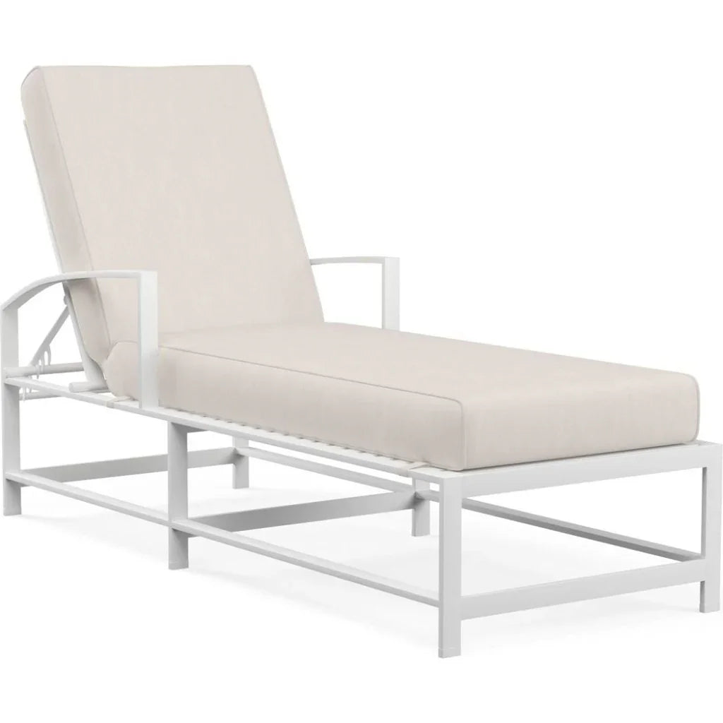 Bristol Sunbrella Outdoor Chaise-Outdoor Chaises-Sunset West-Canvas Natural-LOOMLAN