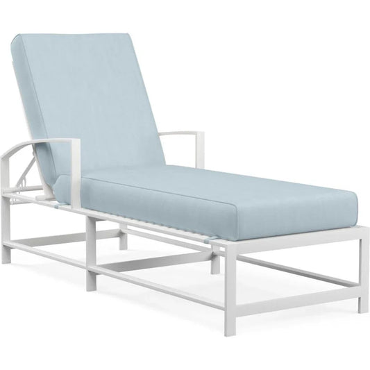Bristol Sunbrella Outdoor Chaise-Outdoor Chaises-Sunset West-Canvas Skyline-LOOMLAN