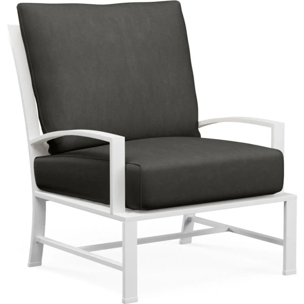 Bristol Sunbrella Outdoor Club Chair-Outdoor Accent Chairs-Sunset West-Spectrum Carbon-LOOMLAN
