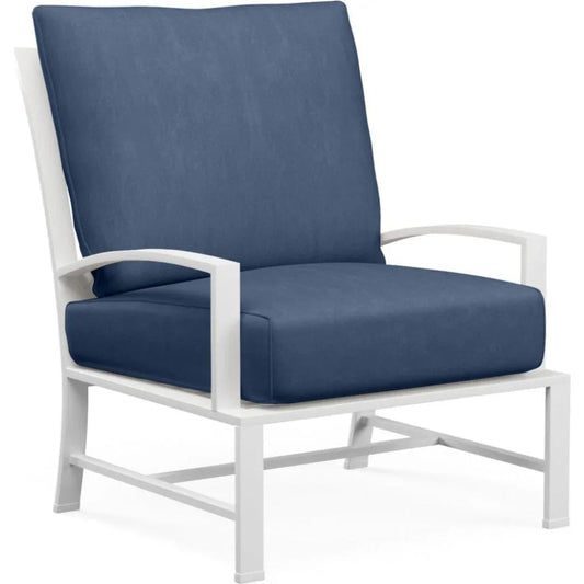 Bristol Sunbrella Outdoor Club Chair-Outdoor Accent Chairs-Sunset West-Spectrum Indigo-LOOMLAN