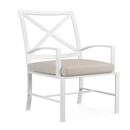 Bristol Sunbrella Outdoor Dining Chair 2PC-Outdoor Dining Chairs-Sunset West-Canvas Flax-LOOMLAN