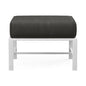 Bristol Sunbrella Outdoor Ottoman-Outdoor Ottomans-Sunset West-Spectrum Carbon-LOOMLAN