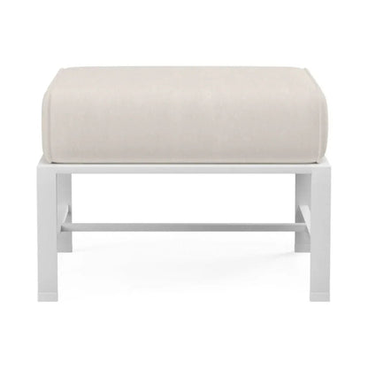 Bristol Sunbrella Outdoor Ottoman-Outdoor Ottomans-Sunset West-Canvas Natural-LOOMLAN