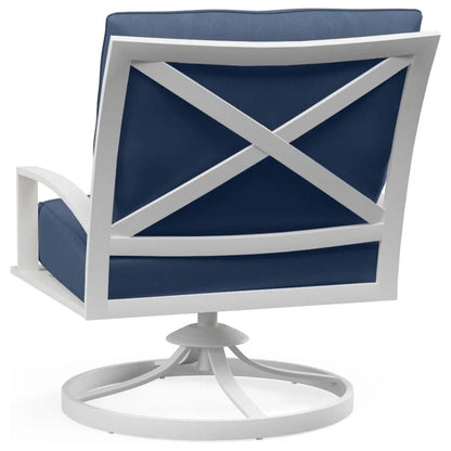 Bristol Sunbrella Swivel Outdoor Accent Chair-Outdoor Accent Chairs-Sunset West-LOOMLAN