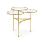 Bristol Three Circular Glass Top Coffee Table - LOOMLAN - Chelsea House - Side Tables