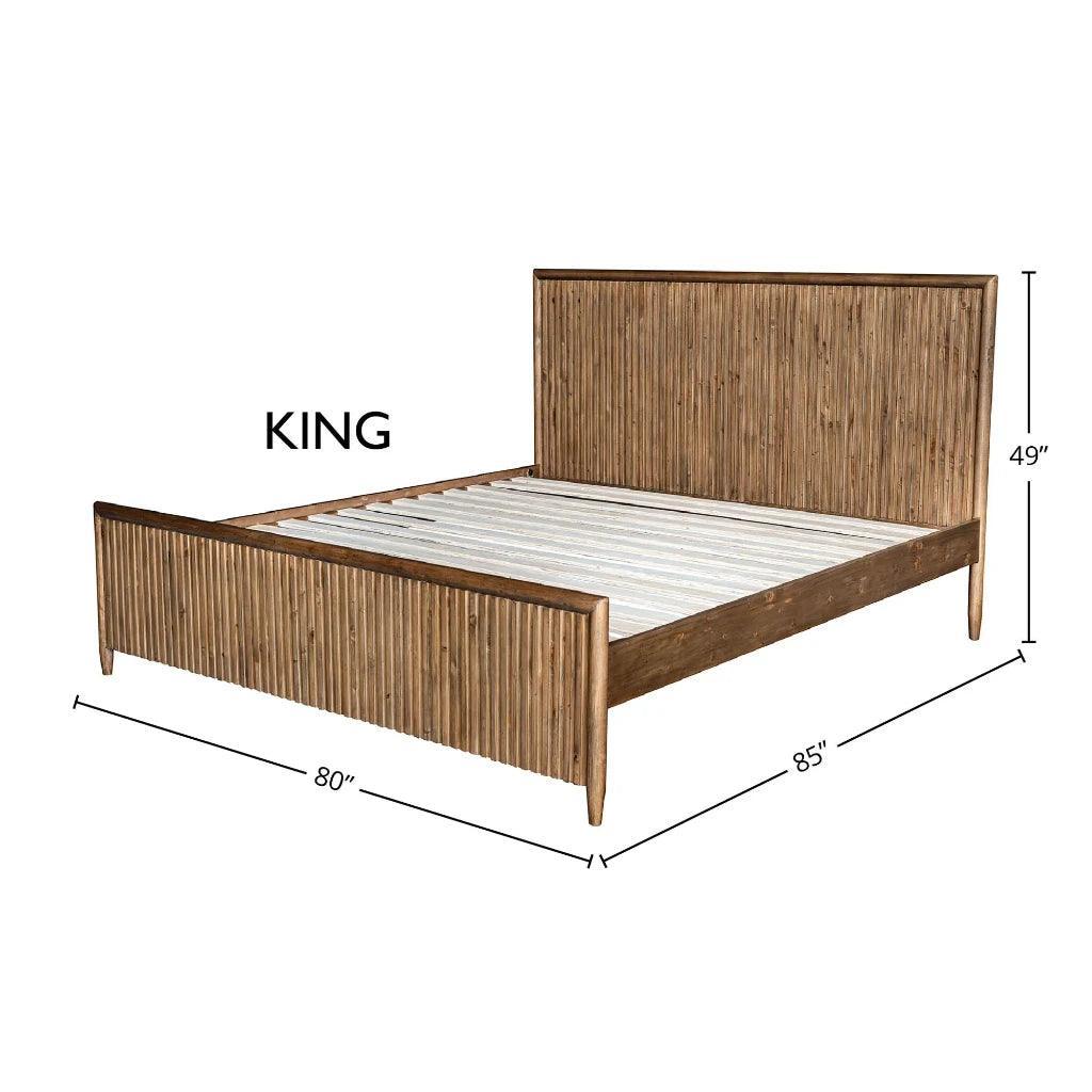 Britanica Modern Elegance Wooden Bed - LOOMLAN - LH Imports - Beds
