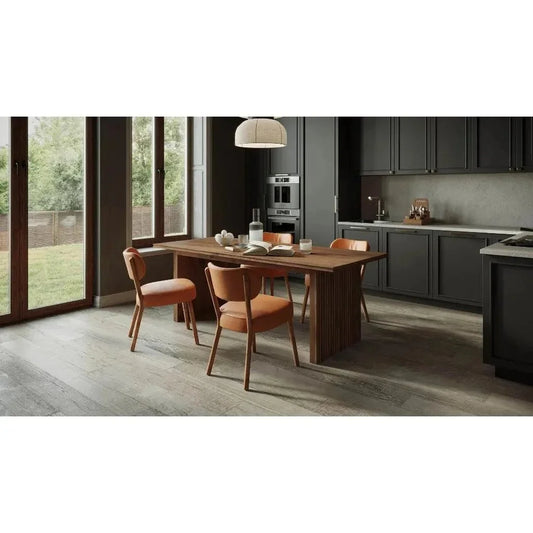 Britanica Wood Rectangular Dining Table-Dining Tables-LH Imports-LOOMLAN