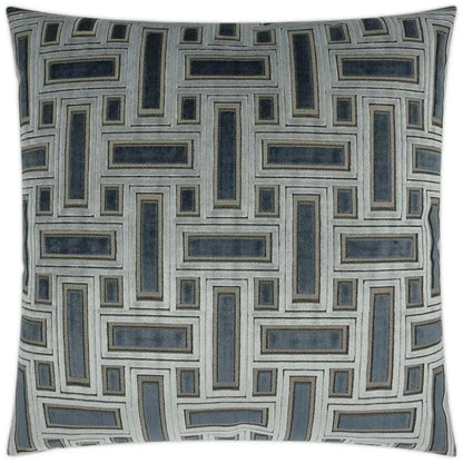 Brix Haze Transitional Blue Large Throw Pillow Insert - LOOMLAN - D.V. Kap - Throw Pillows