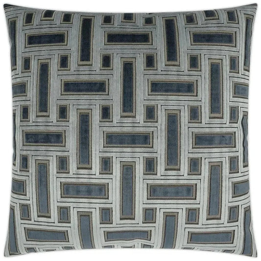 Brix Haze Transitional Blue Large Throw Pillow Insert - LOOMLAN - D.V. Kap - Throw Pillows
