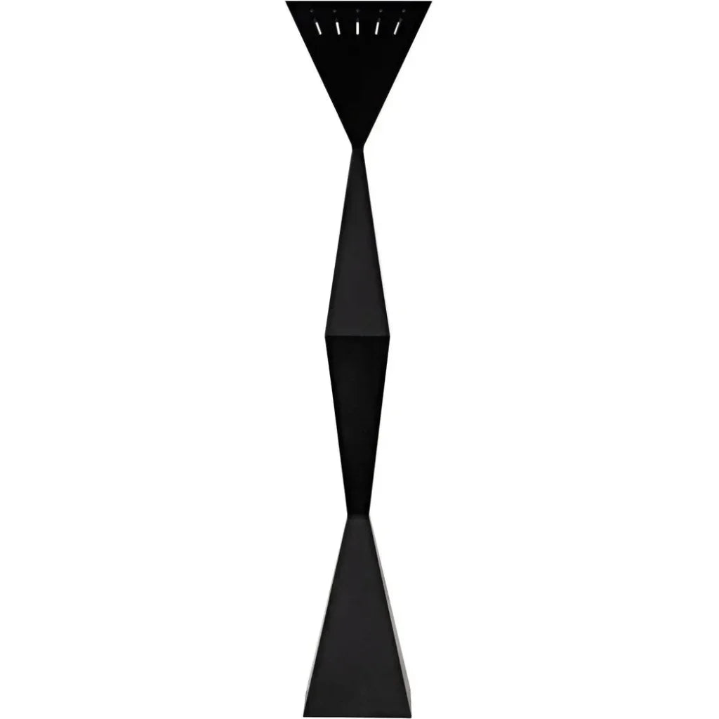 Brixton Floor Lamp, Black Steel-Floor Lamps-Noir-LOOMLAN