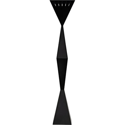 Brixton Floor Lamp, Black Steel-Floor Lamps-Noir-LOOMLAN