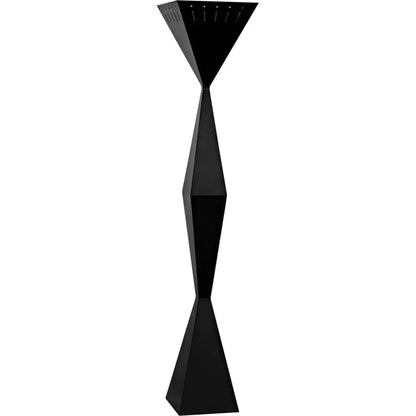 Brixton Floor Lamp, Black Steel-Floor Lamps-Noir-LOOMLAN